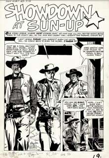 Doug Wildey - gunsmoke western #57 p 1 (pre-hero marvel splash! ) 1959