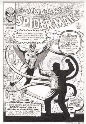 Amazing Spider-Man #3 Cover Recreation Original Comic Art Latcha | Neat Stuff Vault