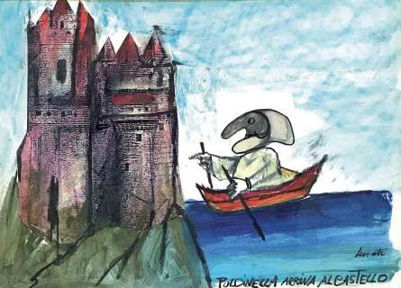 Emanuele Luzzati (1921-2007), Pulcinella Arriva al | Cambi Casa d’Aste