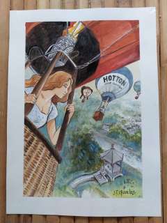 Charles, Jean-François - 1 Original colour drawing - Affiche pour Festival de BD de Hotton - 2023 | Catawiki