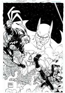 Freddie Williams Ii - outsiders: five of a kind - nightwing / boomerang #1 cover (batman, captain boomerang, nightwing, chemo! ) 2007