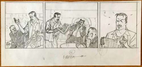 Van Dongen, Peter - 1 Bande préliminaire originale - Blake & Mortimer 25 - La Vallée des Immortels - 2018 | Catawiki