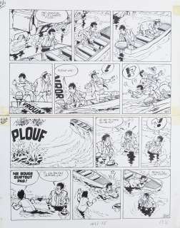 Gos | Gil Jourdan Carats en vrac Planche originale Ã  l’encre de chine publiée | Septimus