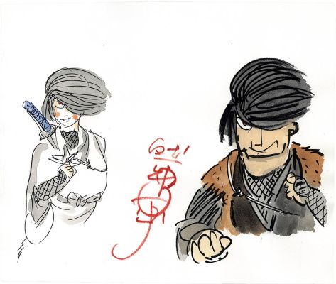 Sanpei Shirato’s hand-drawn color illustrations "Ninja Martial Arts Book’’ Kagemaru, Hotarubi | Mandarake (Big Web)
