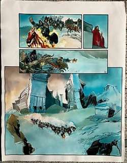 Reculé, Henri - 1 Original colour page - Les Immortels T4 - Le Second Cavalier - 2004 | Catawiki