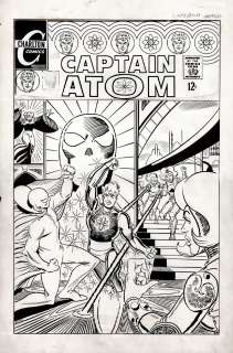 Steve Ditko - Captain Atom #90 Cover (Rare Penciled & Inked Capt Atom 1960S Cover By Ditko!) Large Art - 1967