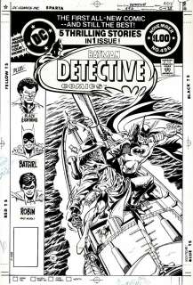 Jim Aparo - detective comics #496 cover (batman battles original 1940 clayface, who dies in this issue! ) 1980