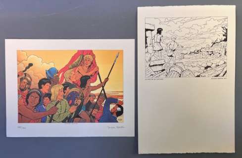 Martin, Jacques - 2 Offset Print - Alix - Le Sceptre de Carthage + Alix, Lefranc et les autres | Catawiki