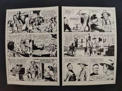 Ticci, Giovanni - 2 Original page - Tex - n. 360 - Le Colline del Vento - 1990 | Catawiki