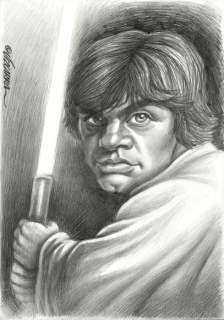 Joan Vizcarra - Original drawing - Star Wars - Luke Skywalker - 50 x 35 cm - Pencil Art | Catawiki