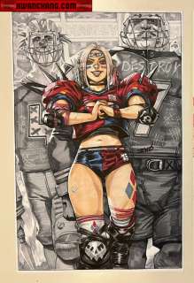 Derrick Chew - Harley Quinn # 20 Cover Issue 20 Page Cover