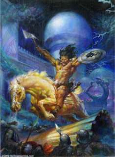 Doug Beekman - Original Cover Painting for Savage Sword of Conan # 233 (Marvel, 1995). Conan, Warrior-King of -