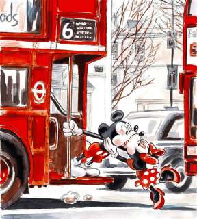 Tony Fernandez - Mickey & Minnie Mouse - Love in London - Fine Art Giclée - Hand Signed | Catawiki