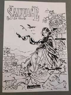 Meynet, Félix - 1 Original preliminary drawing - Sauvage T3 - La Youle - Projet de couverture - 2017 | Catawiki