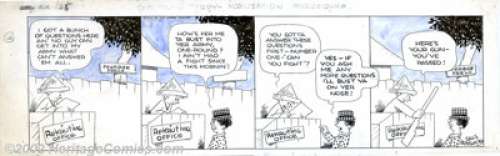 Sals Bostwick - Original Comic Strip Art for One Round Teddy Daily dated 8/25/24 (1924). This large daily features - | Heritage