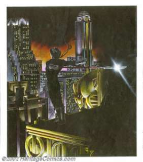 Matt Wagner - Original Back Cover Art for Comico Black Book (Comico, 1987). Grendel is ready for the night in this - | Heritage