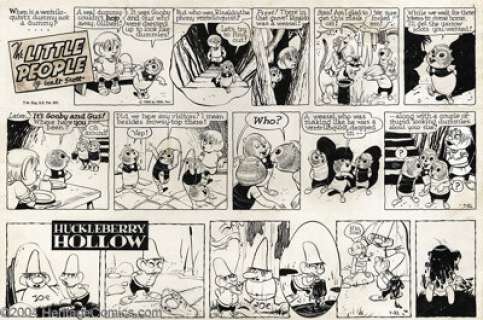 Walt Scott - Original Comic Strip Art for The Little People Sunday dated 7-31-60 (NEA Service, Inc., 1960). The -