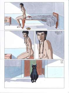 Juillard | Le Chat sacré, planche n°2 Ã  l’encre de Chine… | Millon