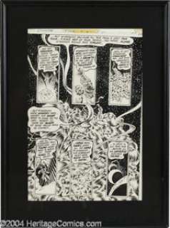 Bernie Wrightson - Swamp Thing #8, page 25 Original Art (DC, 1974). The Lovecraftian nether-god M’Nagalah takes - | Heritage