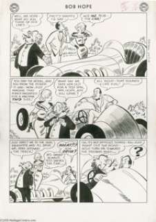 Bob Oksner (attributed) - The Adventures of Bob Hope #78, page 16 Original Art (DC, 1962). With sales of -