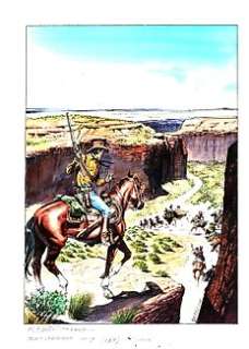 Dotti, Maurizio - 1 Original colour page - Tex Cartolina #19 - "Assalto alla diligenza" - 2019