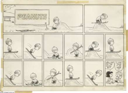 Charles Schulz - Peanuts Sunday Comic Strip Original Art, dated 1-8-61 (United Feature Syndicate, 1961). Lucy’s - | Heritage