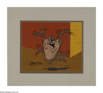 Tantrum Tasmanian Devil Limited Edition Hand-Painted Cel #9/100 Original Art (Warner Bros., 1981). The youngest - | Heritage