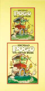 Walt Kelly‘s Pogo Coloring Book Cover Original Art (Whitman, 1953). Pogo and Albert take the limelight in this -
