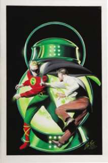 Alex Ross - Overstreet Comic Book Price Guide #27 Cover Featuring The Golden Age Green Lantern Original Art - | Heritage