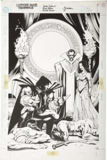 Barry Kitson and James Pascoe - Azrael #5 Cover Original Art (DC, 1995). Enter Ra‘s al Ghul -- "the -