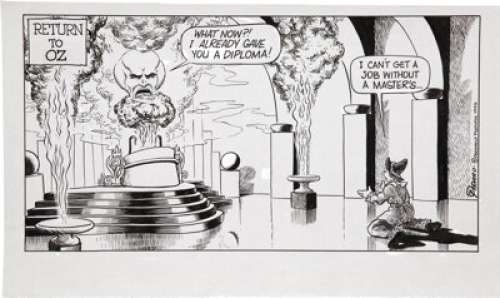 Dan Piraro - Bizarro Daily Comic Strip Original Art (King Features, 1993). Dan Piraro takes us back to Oz, -