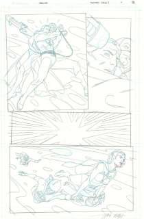 Chris Sprouse | Jupiter’s Circle #4 P.18 - Action - 2016 Signed | Anthony’s Comic Book Art