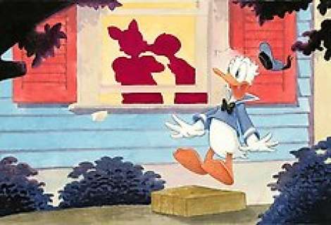 Jordi Juan Pujol - Donald’s Double Trouble (Short Film, 1946) - Watercolor Painting - Original Artwork | Catawiki