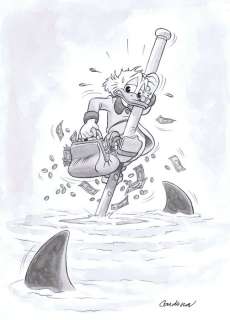 Cardona - 1 Watercolour - Donald Duck | Catawiki