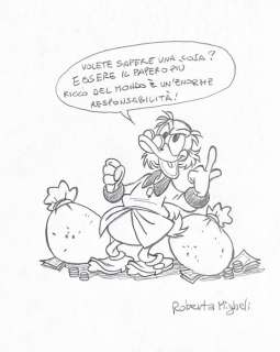 Migheli, Roberta - 1 Original drawing - Uncle Scrooge - 2018 | Catawiki