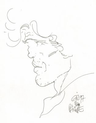 Jean Giraud | Blueberry, La logue marche en réédition, agrémenté d’une dédicace. Proche de l’état neuf. | Septimus