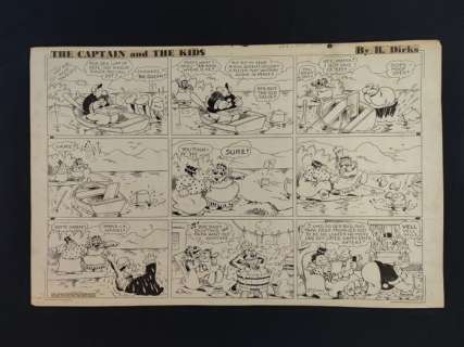 Dirks, Rudolph - 1 Original page - The Captain and The Kids - 1940 | Catawiki