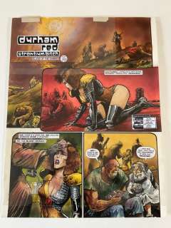 Ezquerra, Carlos - 1 Original colour page - Durham Red - Island of the Damned Part 10 - Title Page - 1992 | Catawiki