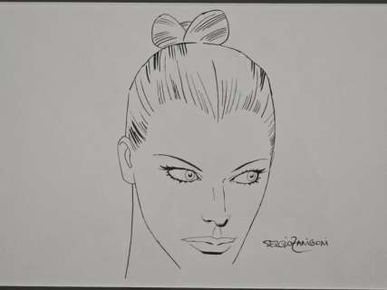 Zaniboni, Sergio - 1 Original drawing - Diabolik - "Gli occhi di Eva" | Catawiki