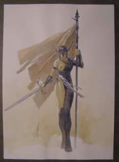 Varanda, Alberto | Original watercolour  - Erotic warrior  - (2011) | Catawiki