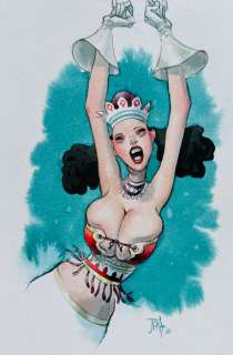 Andreae, Jean-Baptiste - 1 Original colour drawing - Boobs girl | Catawiki