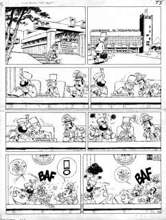 AZARA Jo-El - Planche originale de TAKA TAKATA Gag NÂ°71 Un poing, c‘est tout ! par Jo-El AZARA
