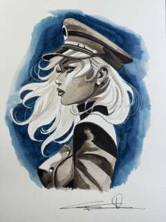 Candita, Giuseppe - 1 Original colour drawing - Lady Blackhawk - 2024 | Catawiki