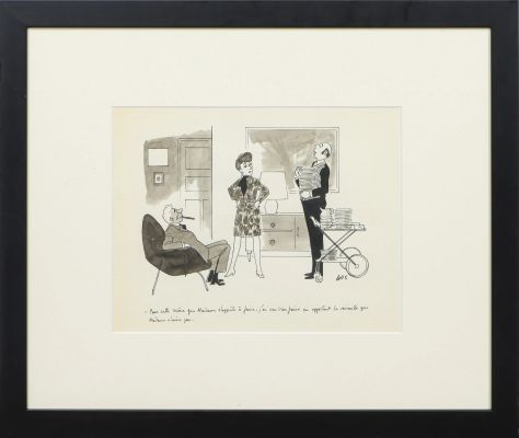 Lot 12 - GUS (Gustave ERLICH dit) (1911-1997) J’ai cru bien faire en apportant… | misc / divers