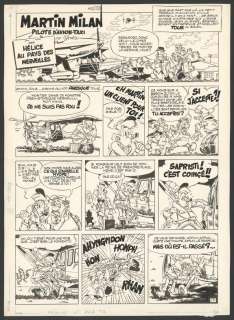 Christian Godard - Planche originale n°1 - Intégrale 01 - Martin Milan - Pilote d‘avion-taxi