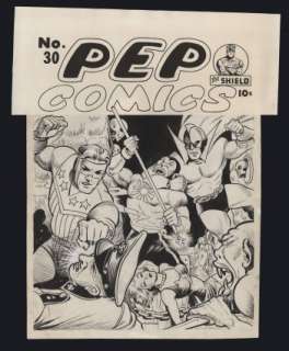 Bob Montana - PEP COMICS (1940-87) #30 Cover