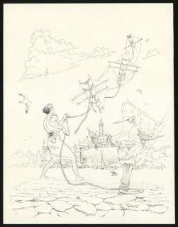 Olivier Roman - Illustration originale, projet de couverture pour l‘édition spéciale Bulles en tête réalisée en 2022, accompagnée de ses deux crayonnés originaux au crayon sur papier - Sprague