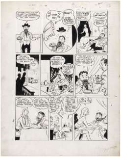 "PEP COMICS" #30 ORIGINAL BOB MONTANA "ARCHIE" COMIC PAGE ART. | Hake’s