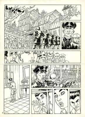 Lot 41 - Jean Michel ARROYO Planche originale N et B Pierre de Beaumont 2007… | misc / divers