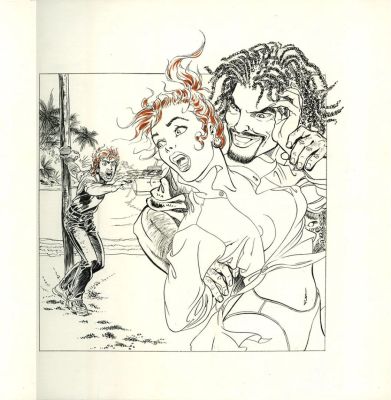 Lot 7 - DANARD / PIERRE original N et B +mise en couleur directe Pour l’amour… | misc / divers